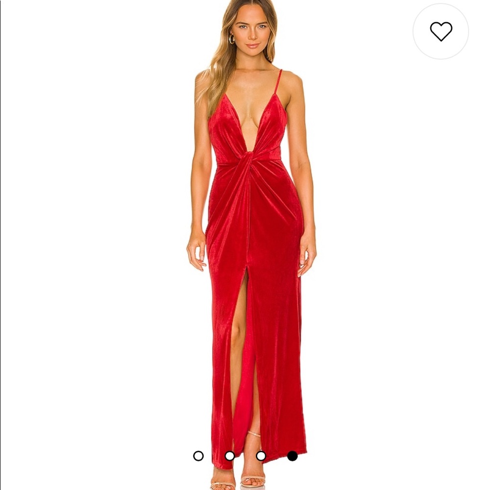Deep v maxi dress